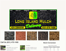 Tablet Screenshot of longislandmulchdelivery.com